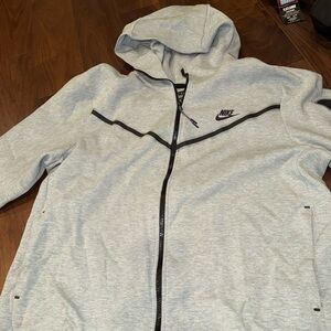 Nike Tech Gray Full-Zip Hoodie
